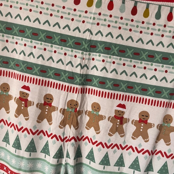 Little Sleepies Gingerbread Fair Isle Size 12/14 Christmas Pajamas - Picture 3 of 3